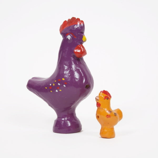 Ceramic Rooster Whistle Set