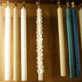 White Candle with Pinches