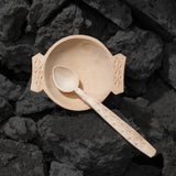 Wood Bowl and Spoon Carved