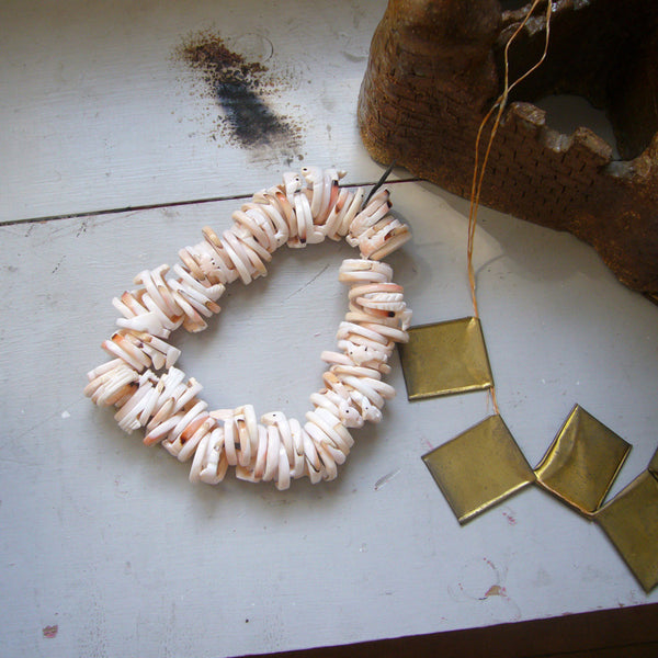 Three Carved Strombus Shell Rings