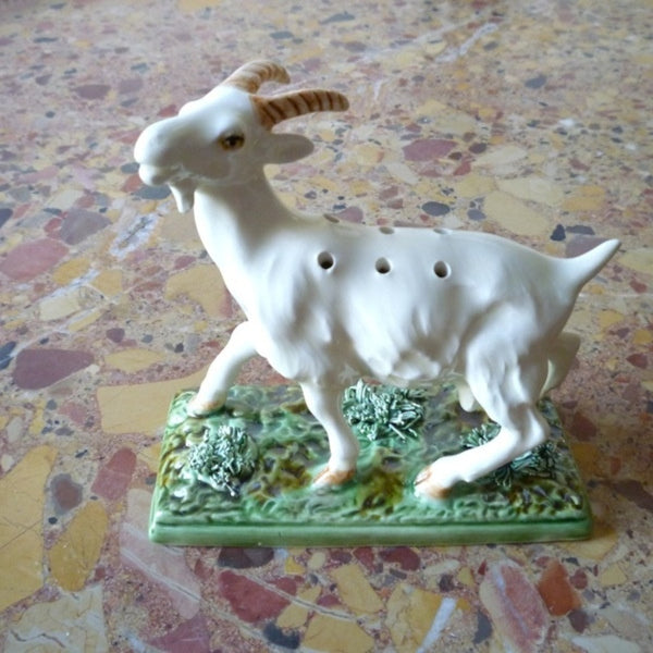 Bordallo Pinheiro Goat Toothpick Holder