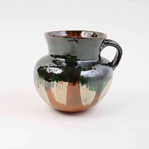 Large Handpainted Green Cup