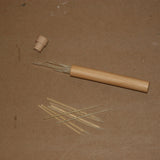 Natural Toothpicks & Wood Holder