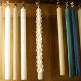 White Candle with Pinches